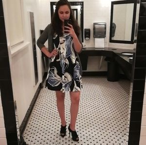 Vince camuto blue water color dress